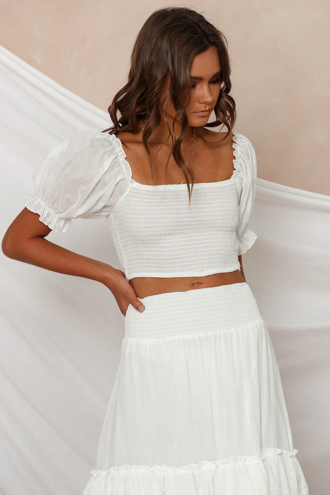 We'll Always Have Paris Crop Top White-Seaa Fashion