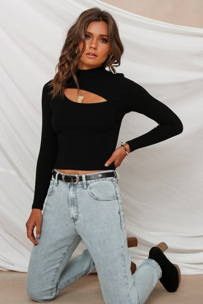 Fly Away Top Black-Seaa Fashion