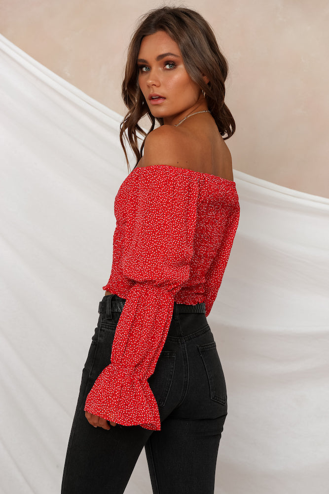 Brooklyn Baby Crop Top Red-Seaa Fashion