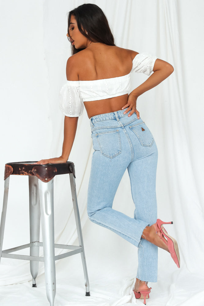 High Slim Mom Jeans Light Denim-Seaa Fashion