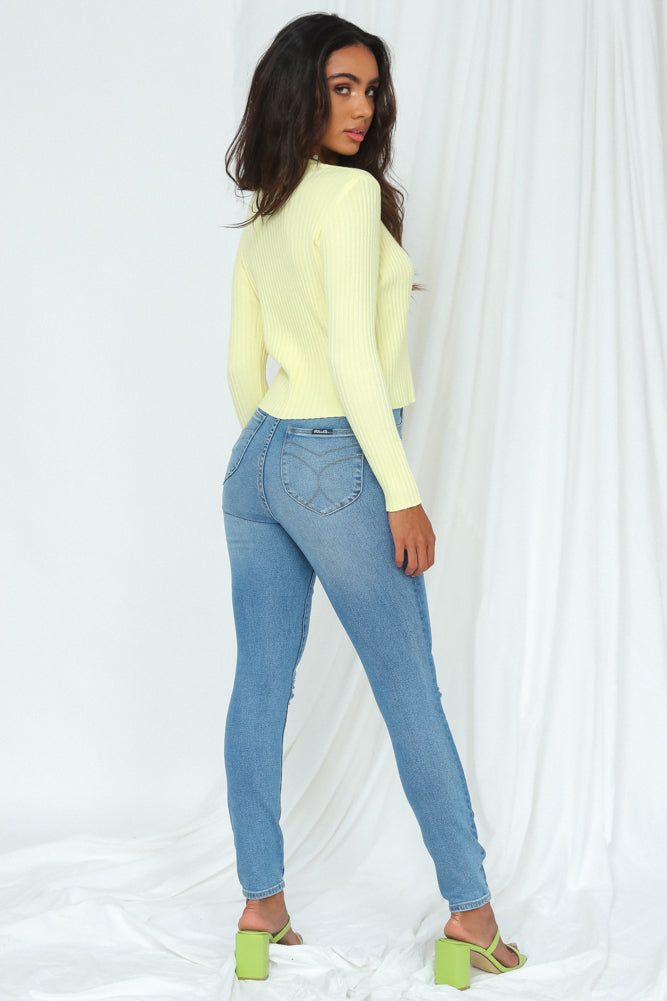 Glowing In The Dark Cardigan Yellow-Seaa Fashion