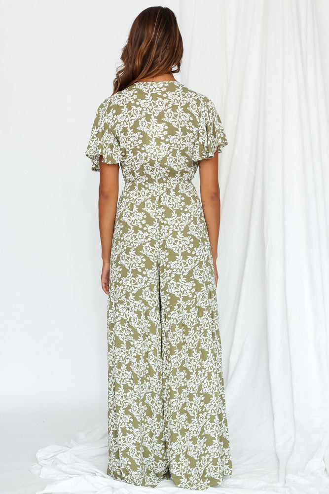 Night Blues Jumpsuit Olive-Seaa Fashion