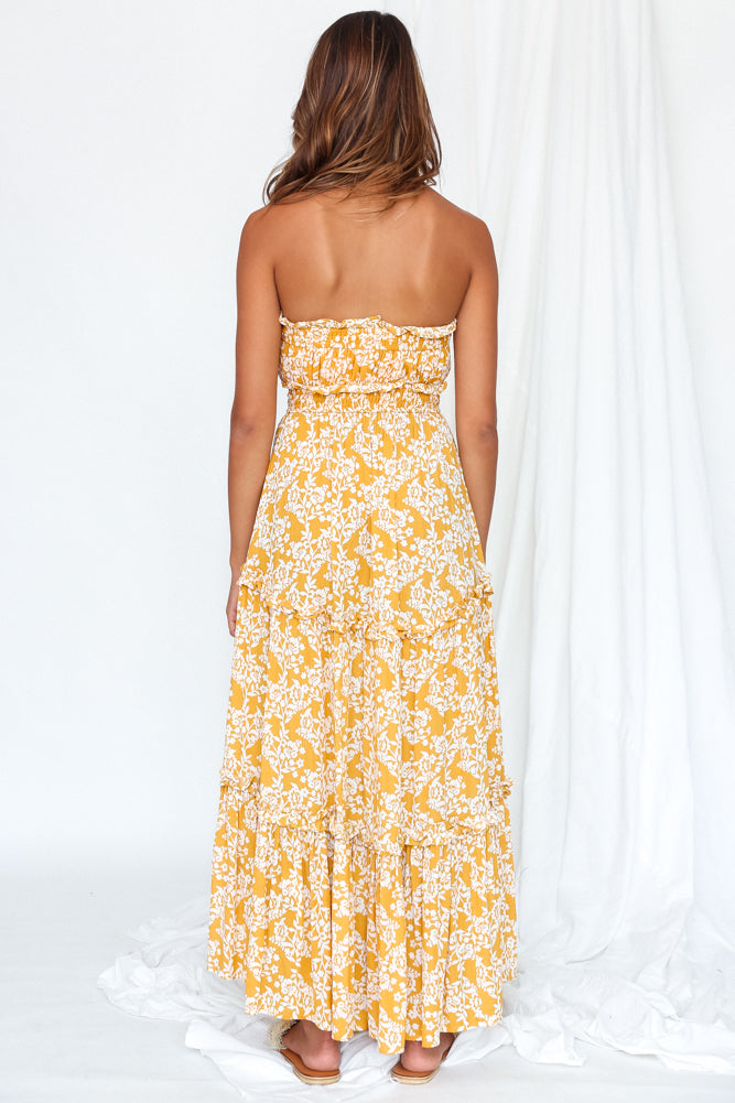 Atlas Maxi Dress Mustard-Seaa Fashion