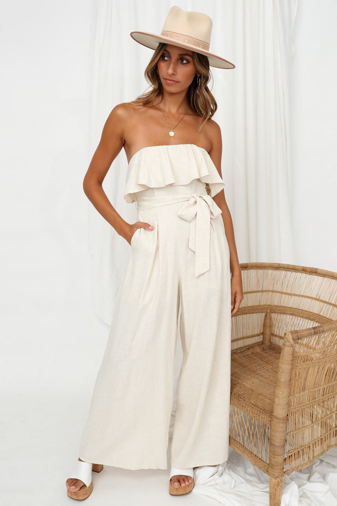Night Habit Jumpsuit Natural-Seaa Fashion