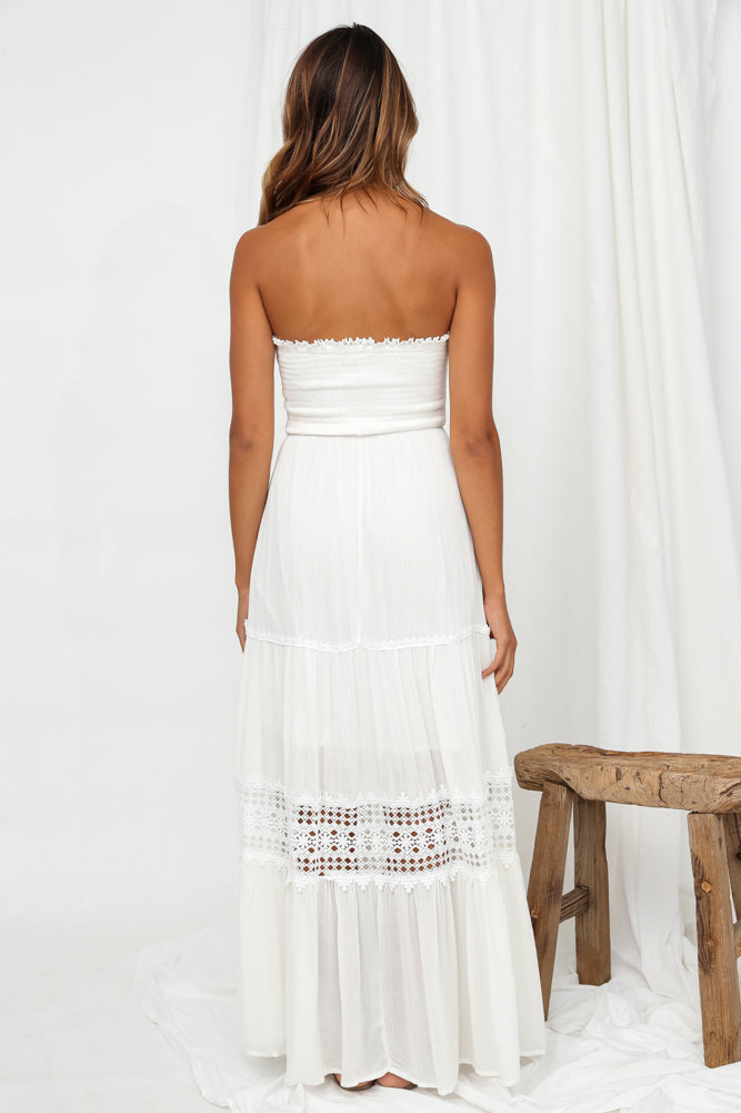 Agatha Maxi Dress White-Seaa Fashion