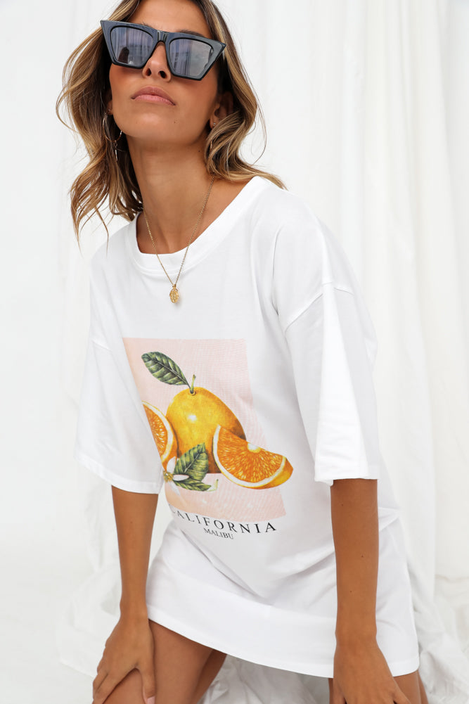 California Tee White-Seaa Fashion