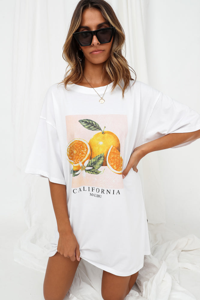 California Tee White-Seaa Fashion
