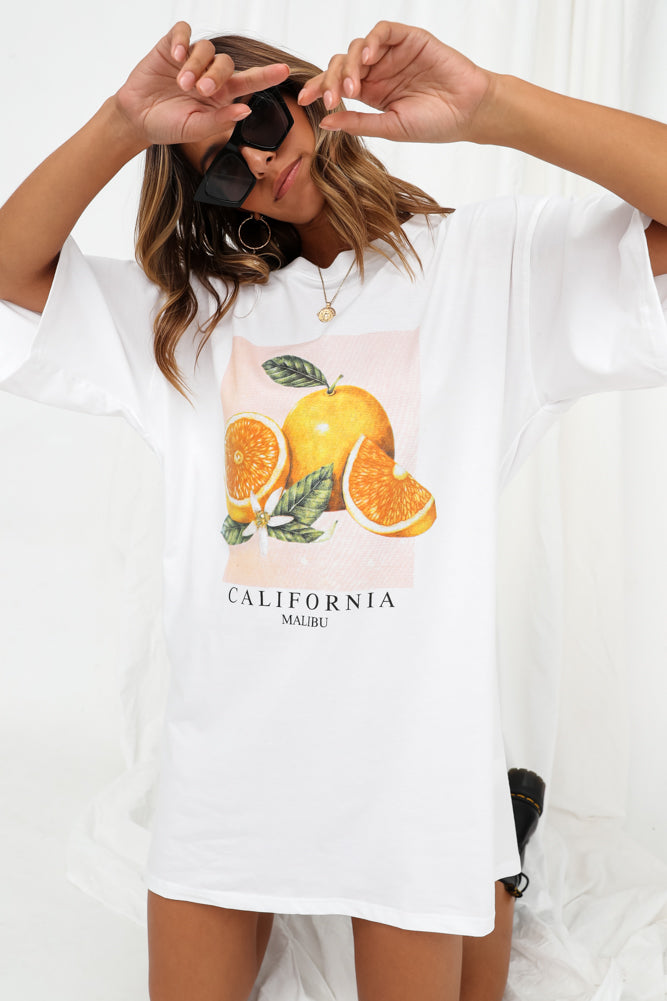 California Tee White-Seaa Fashion