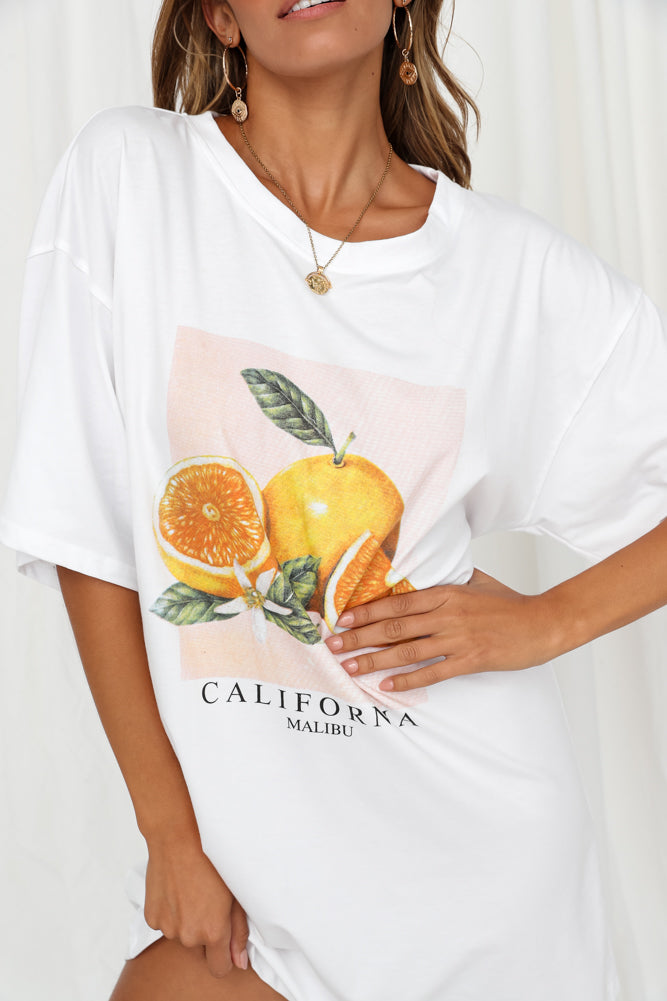 California Tee White-Seaa Fashion
