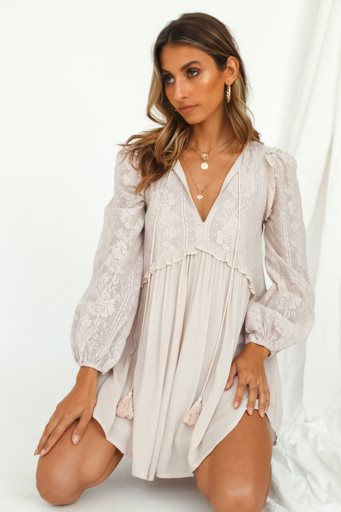 Fancy Evening Dress Nude-Seaa Fashion