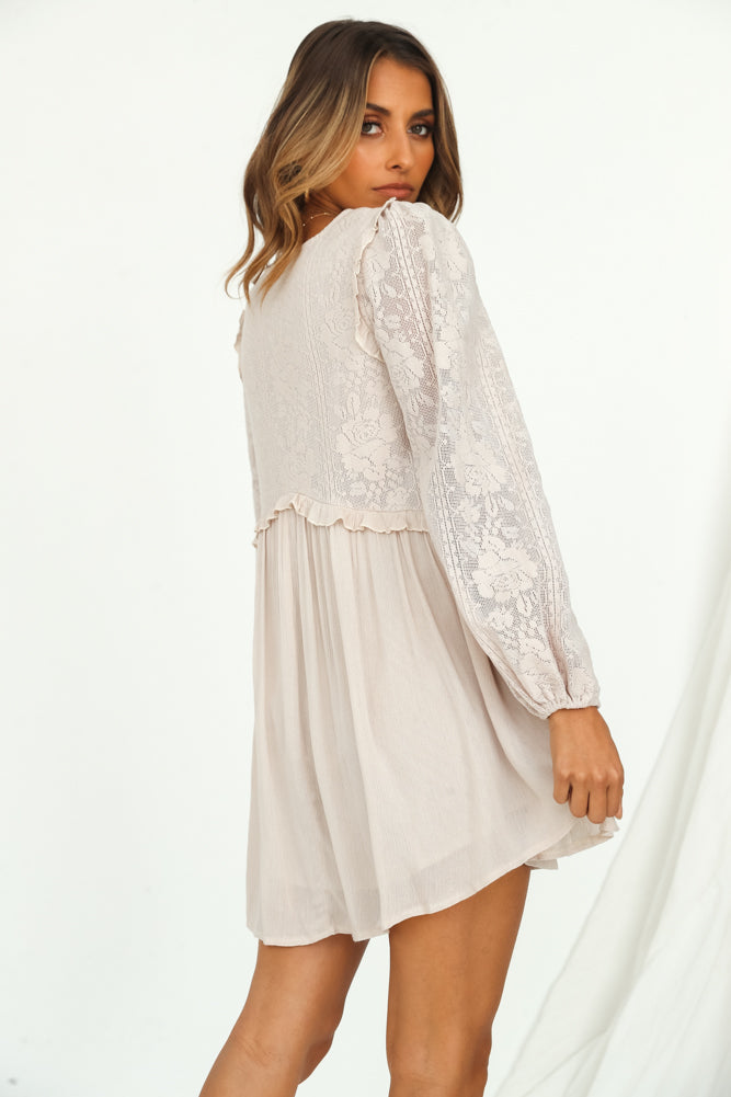 Fancy Evening Dress Nude-Seaa Fashion