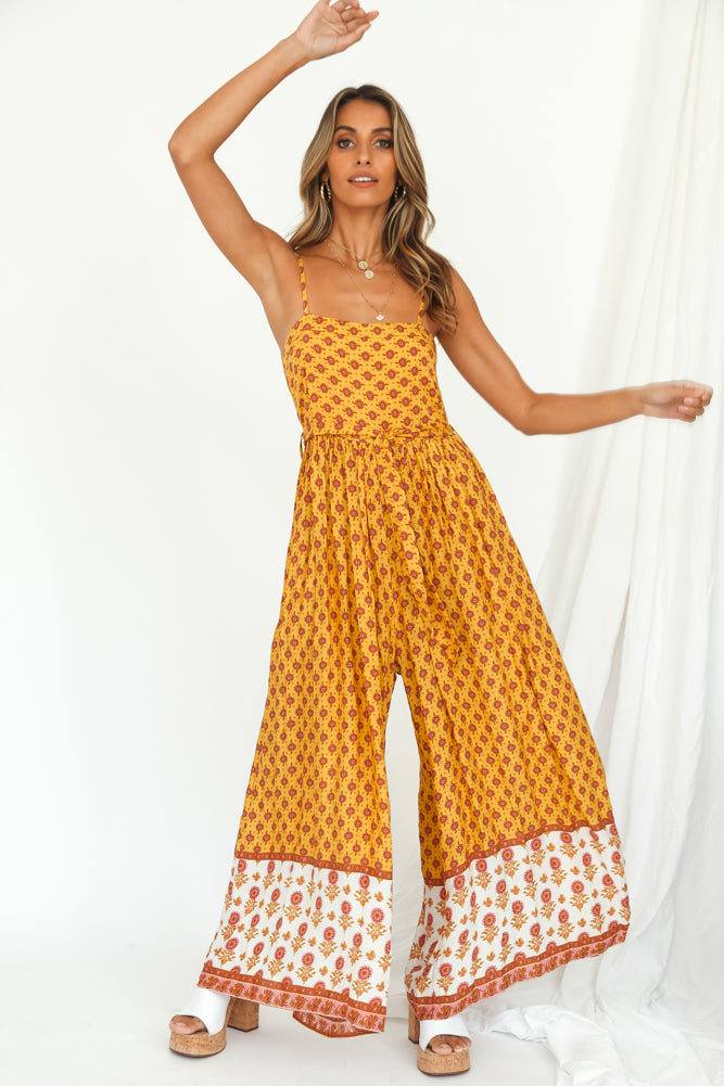 Grateful Jumpsuit Yellow-Seaa Fashion