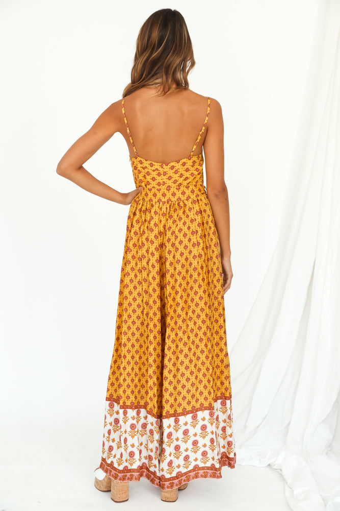 Grateful Jumpsuit Yellow-Seaa Fashion