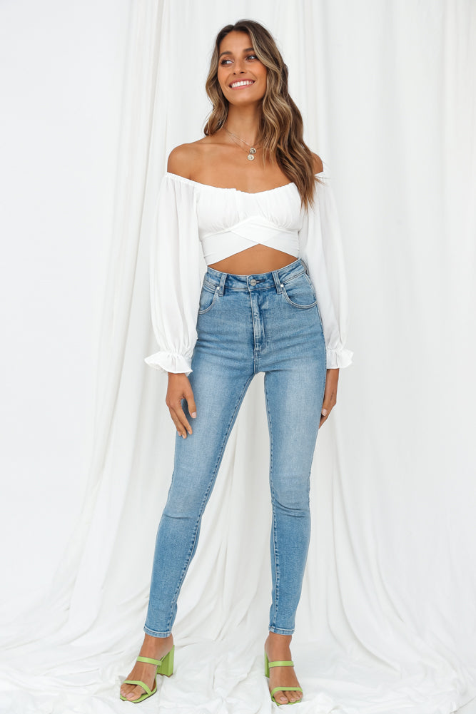 Cabriole Crop Top White-Seaa Fashion