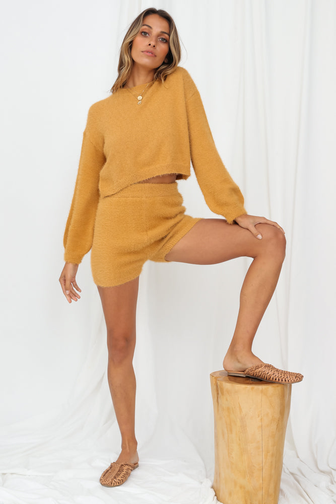 Shooting Stars Set Mustard-Seaa Fashion