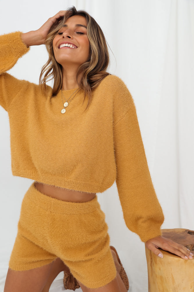 Shooting Stars Set Mustard-Seaa Fashion