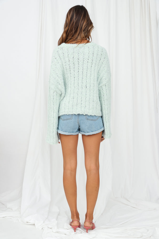 Tread Softly Knit Sage-Seaa Fashion