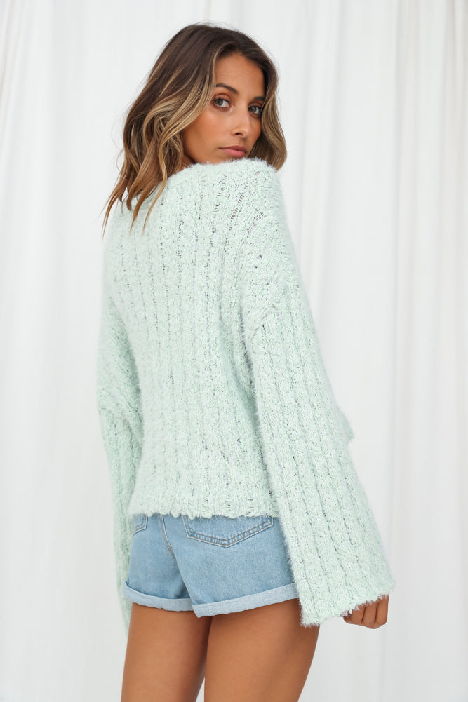 Tread Softly Knit Sage-Seaa Fashion