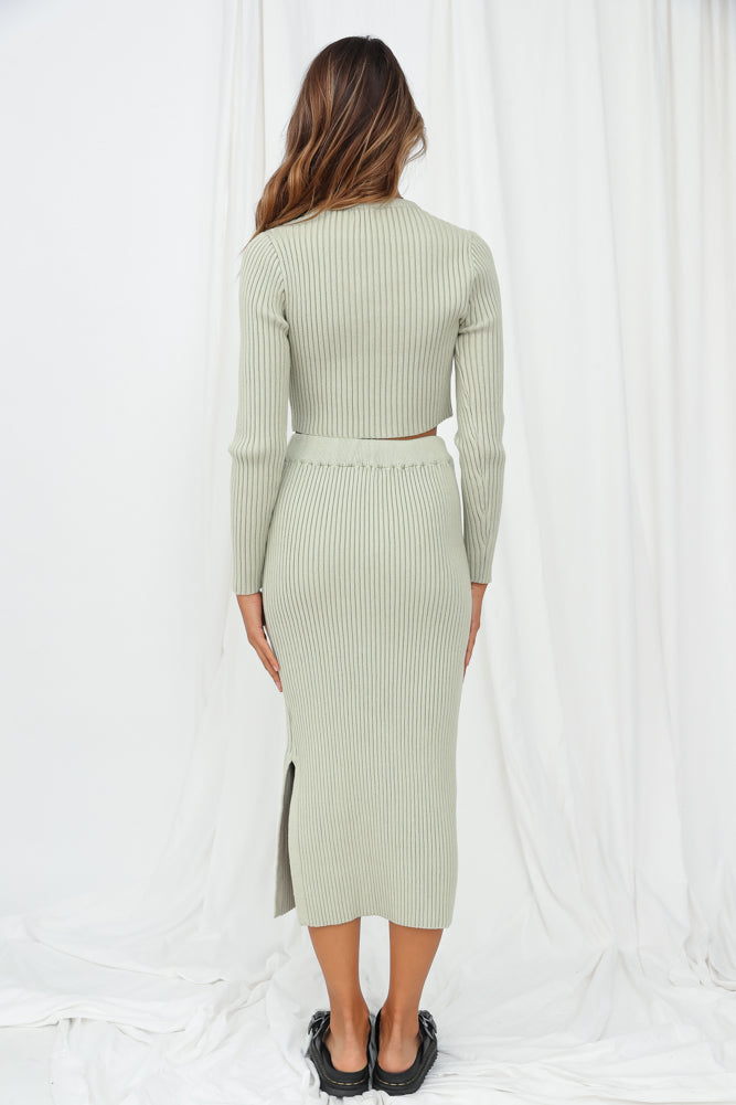 Barbuda Knit Sage-Seaa Fashion