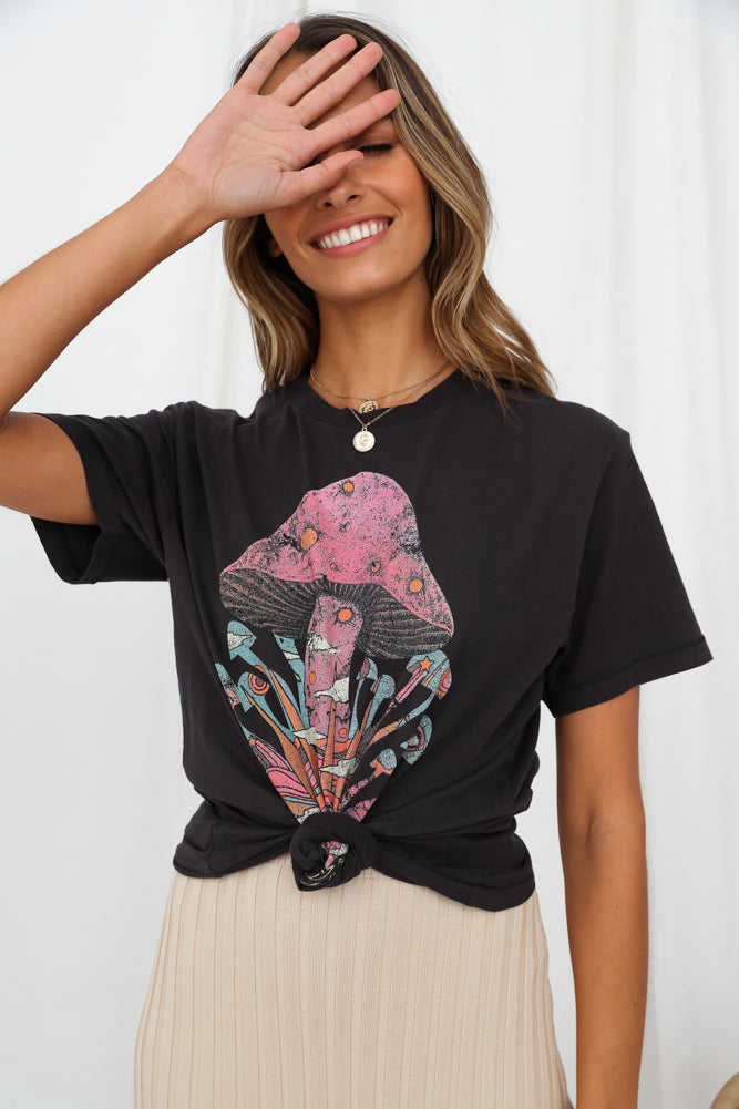 WRANGLER Magic Fields Tee Black-Seaa Fashion