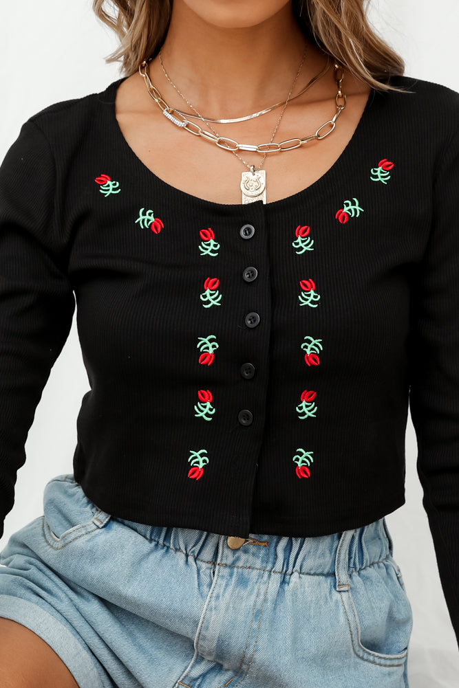 Riding Shotgun Knit Black-Seaa Fashion