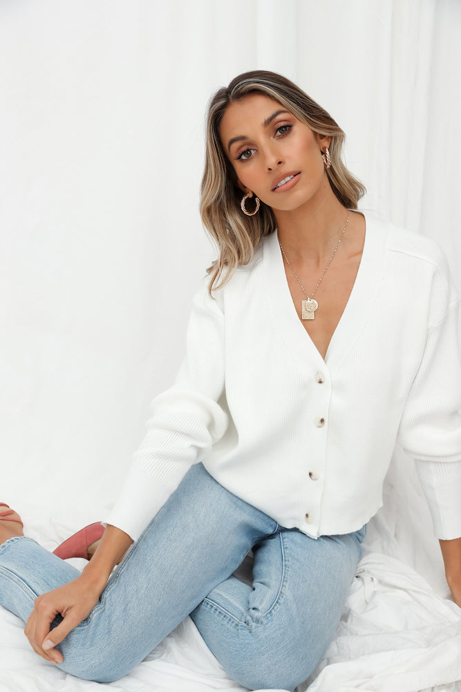 Sleep Mode On Knit White-Seaa Fashion