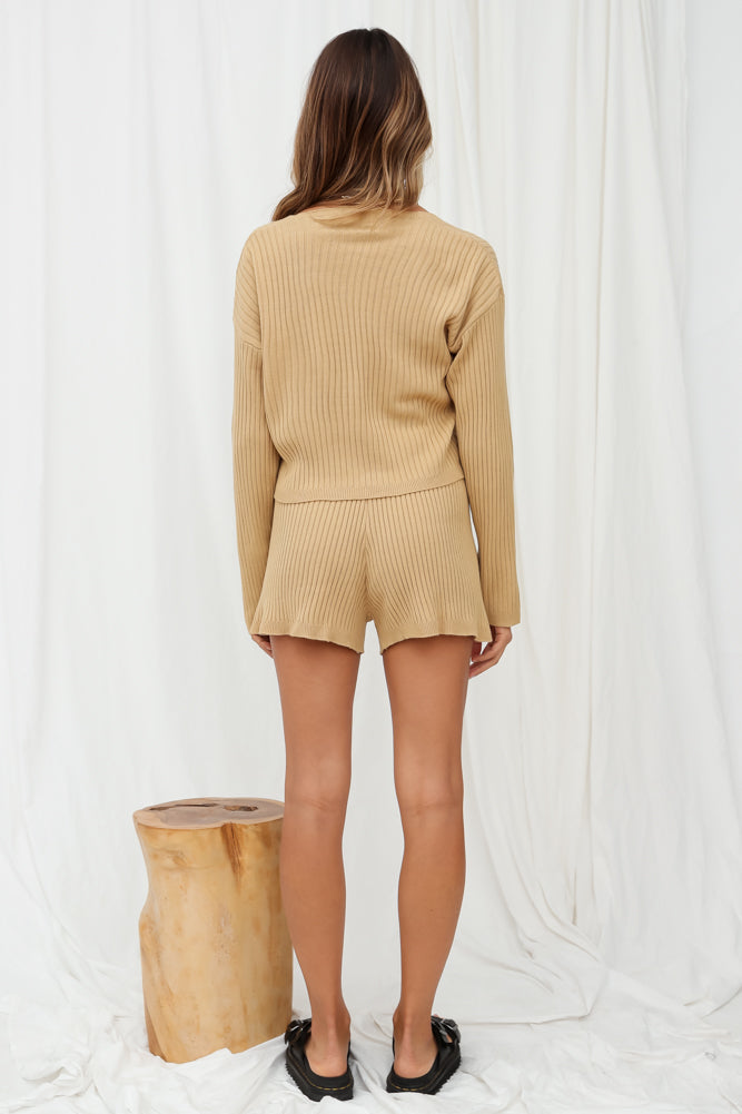 Close Your Eyes Knit Set Mocha-Seaa Fashion