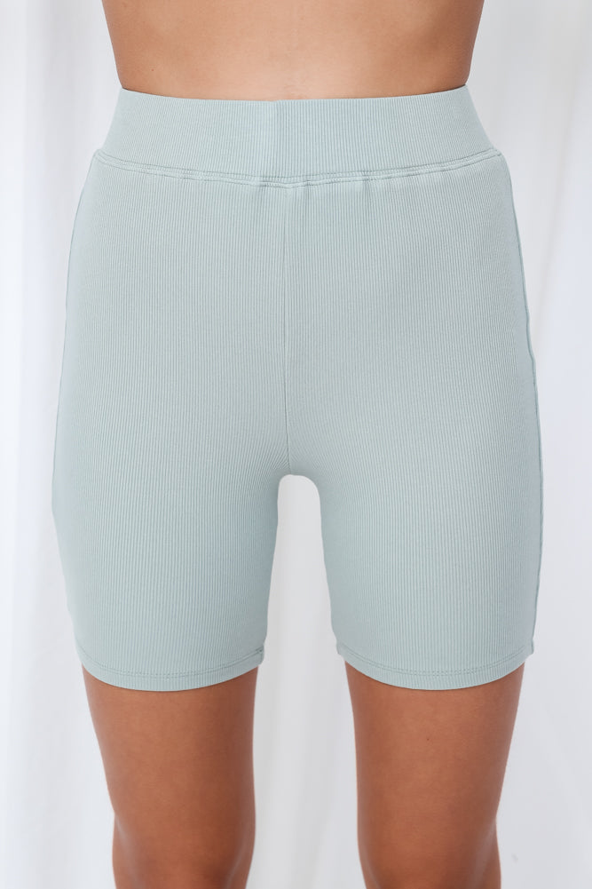 HELLO MOLLY Rest Your Eyes Shorts Sage-Seaa Fashion