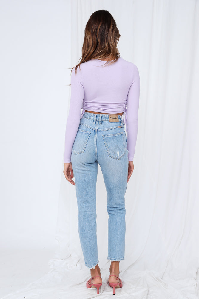 Baja Blossom Crop Top Lilac-Seaa Fashion