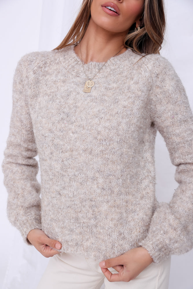 Oslo Knit Beige-Seaa Fashion