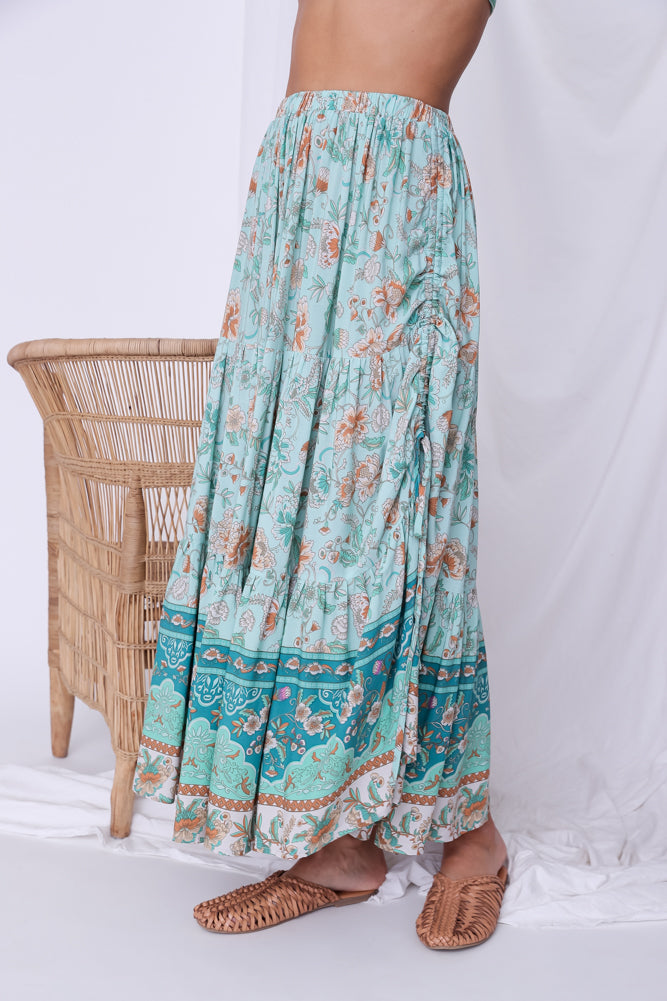 Kore Maxi Skirt Aqua-Seaa Fashion
