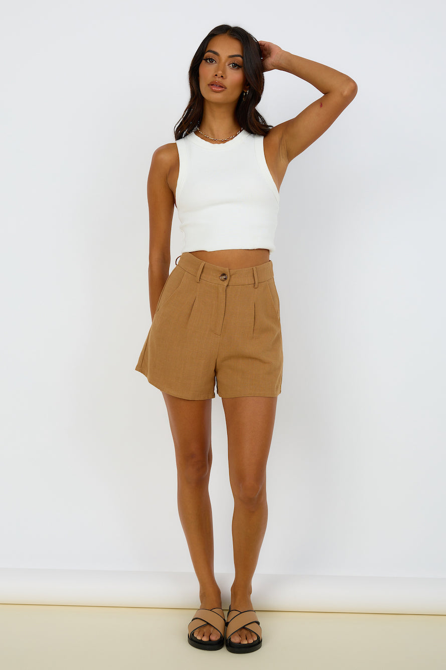 ABRAND A Heather Singlet White Sand-Seaa Fashion