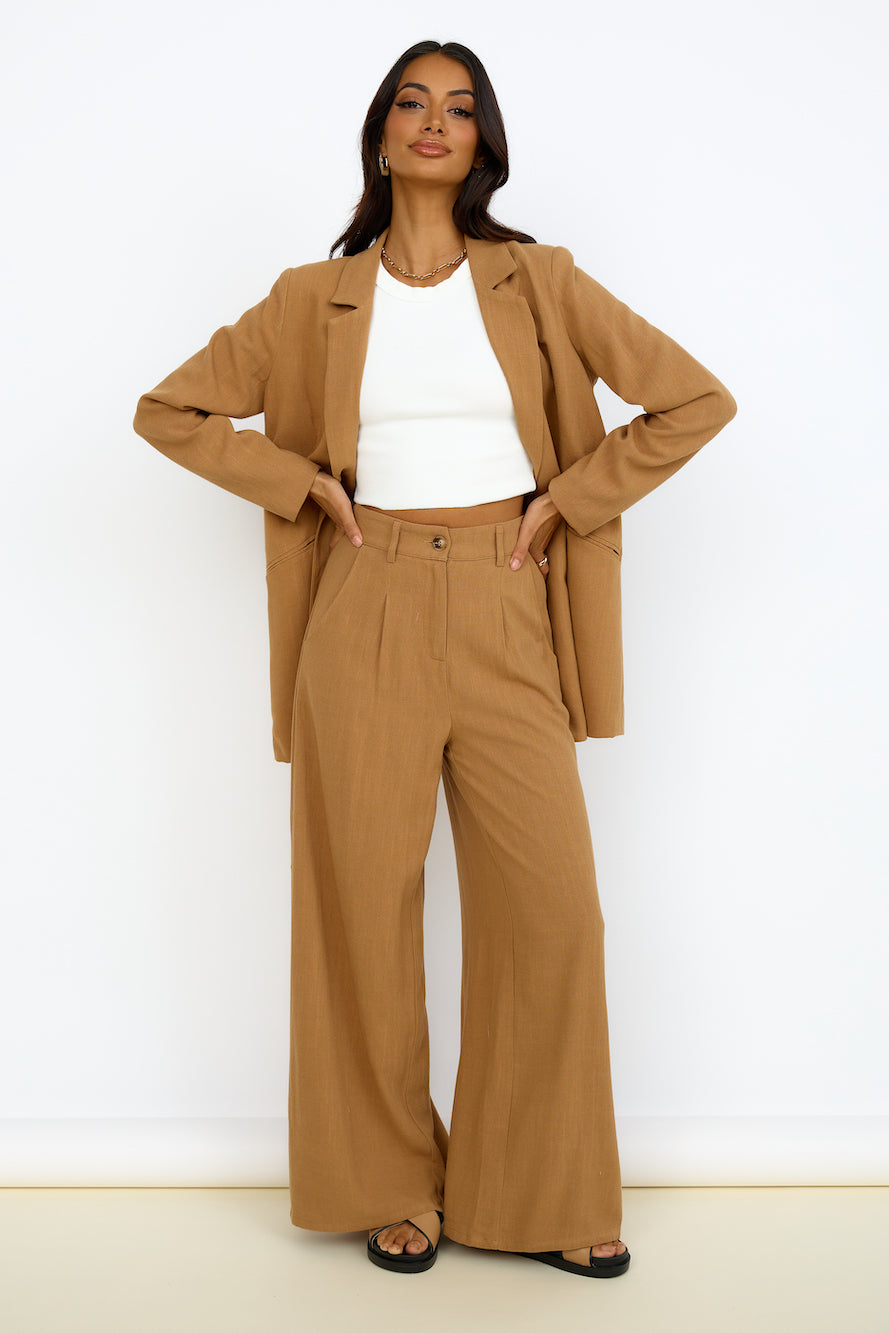 GIRL AND THE SUN Dolores Blazer Walnut-Seaa Fashion