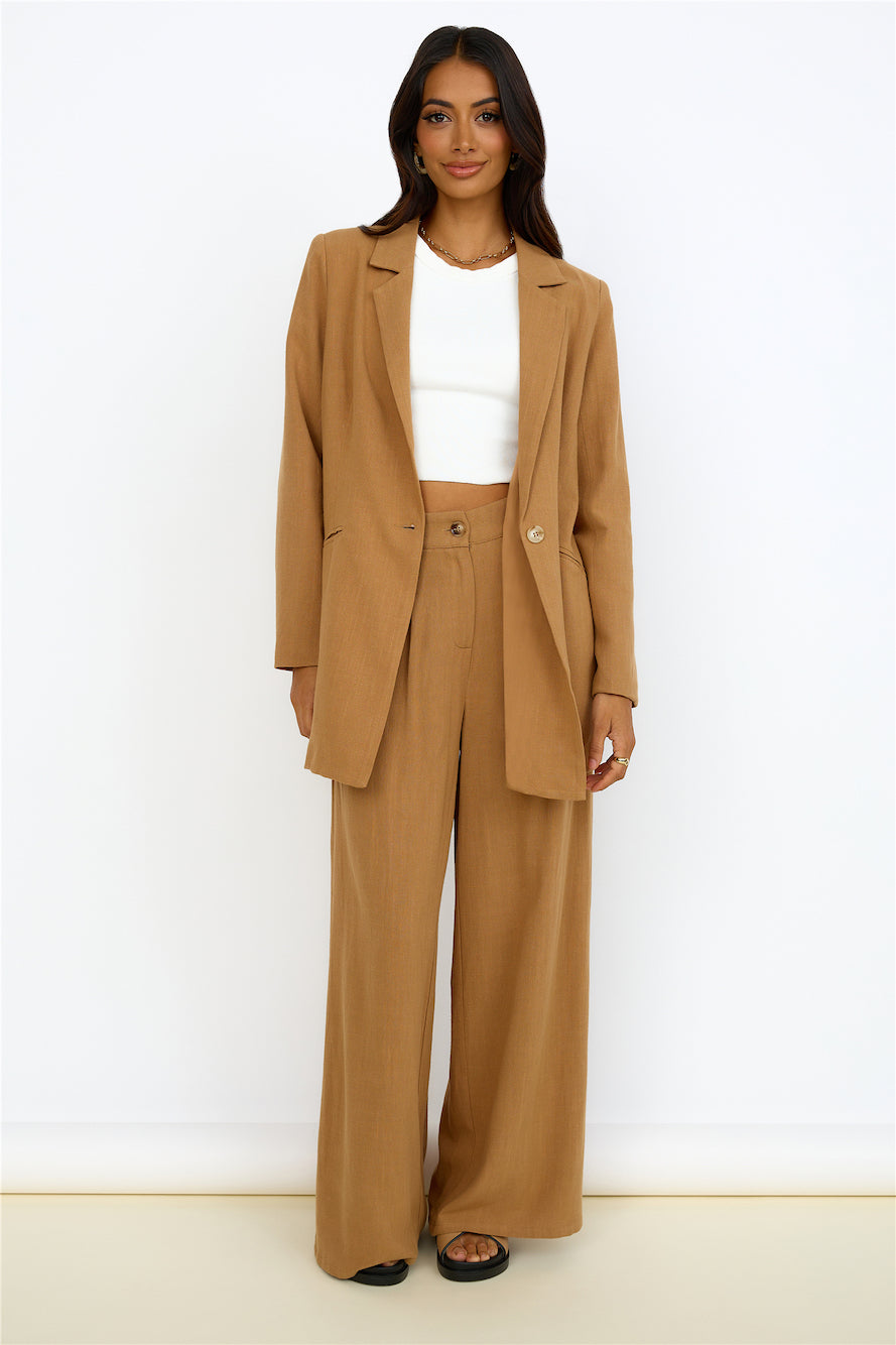 GIRL AND THE SUN Dolores Blazer Walnut-Seaa Fashion