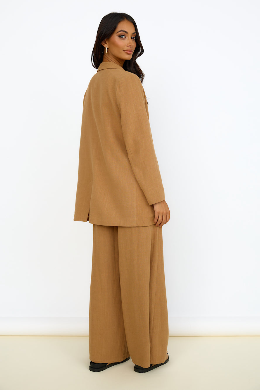 GIRL AND THE SUN Dolores Blazer Walnut-Seaa Fashion