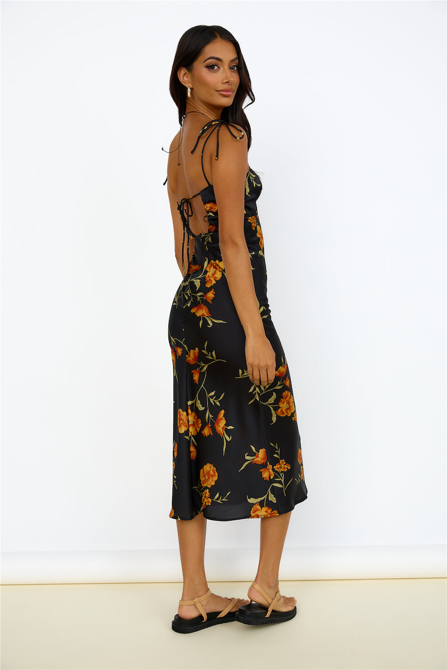 HELLO MOLLY Fool Me Once Midi Dress Black-Seaa Fashion