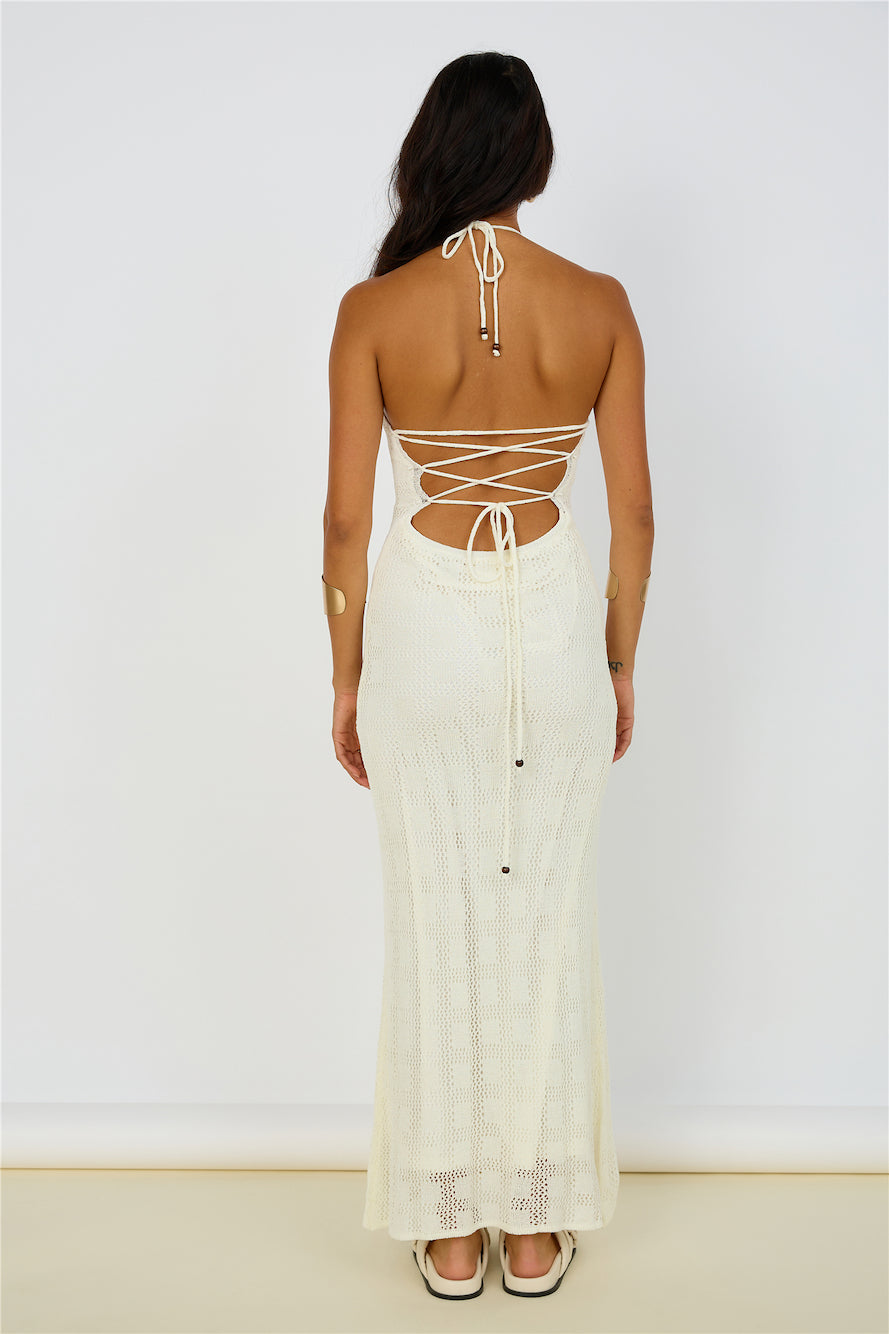 Kombucha Maxi Dress White-Seaa Fashion