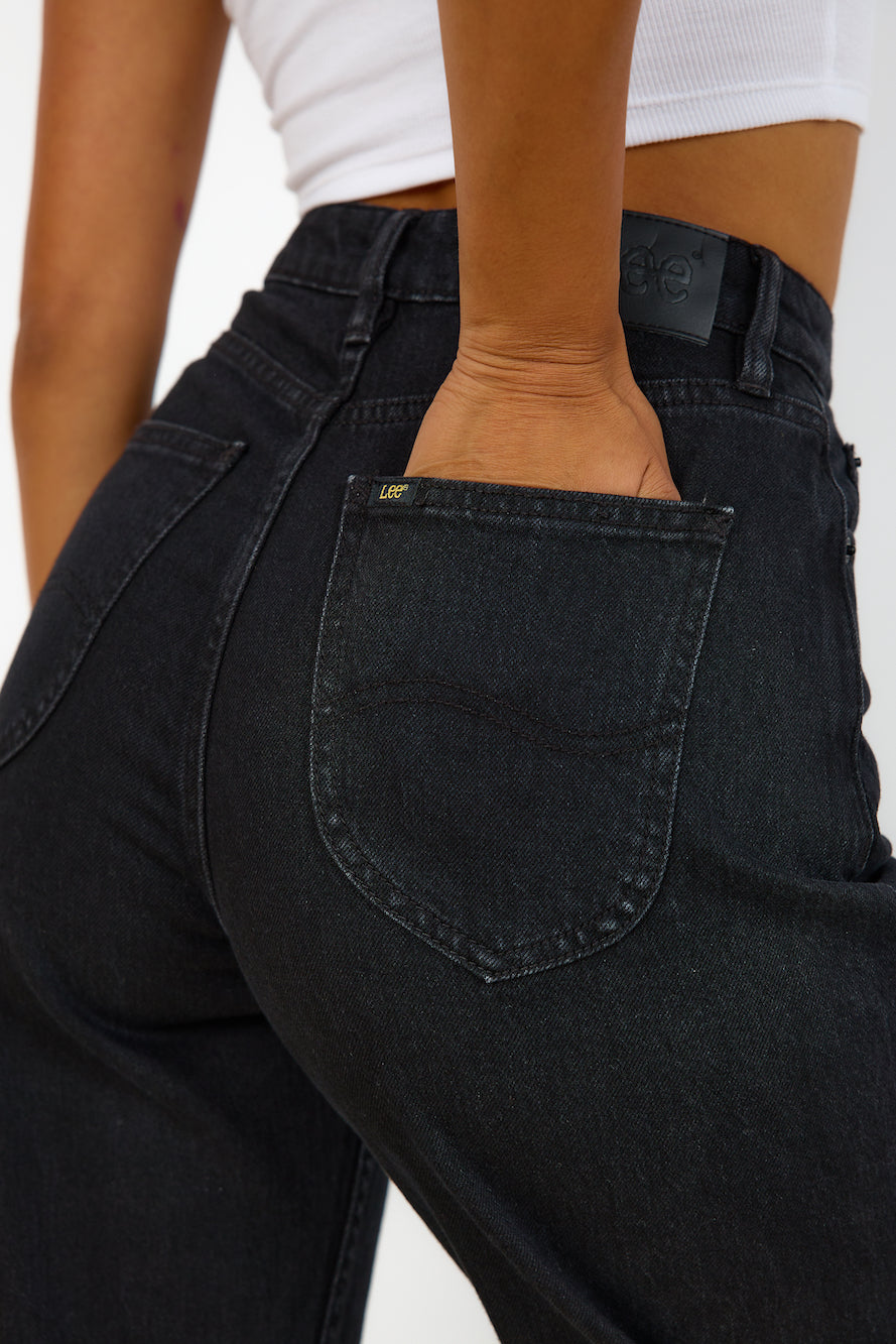 LEE High Baggy Jean Homme Black-Seaa Fashion