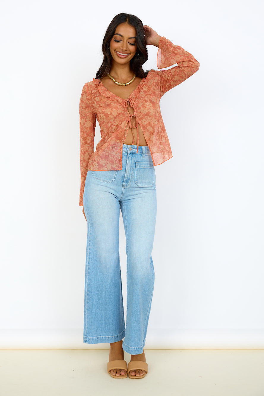 FINDERS KEEPERS Peppa Top Peach Harvest-Seaa Fashion