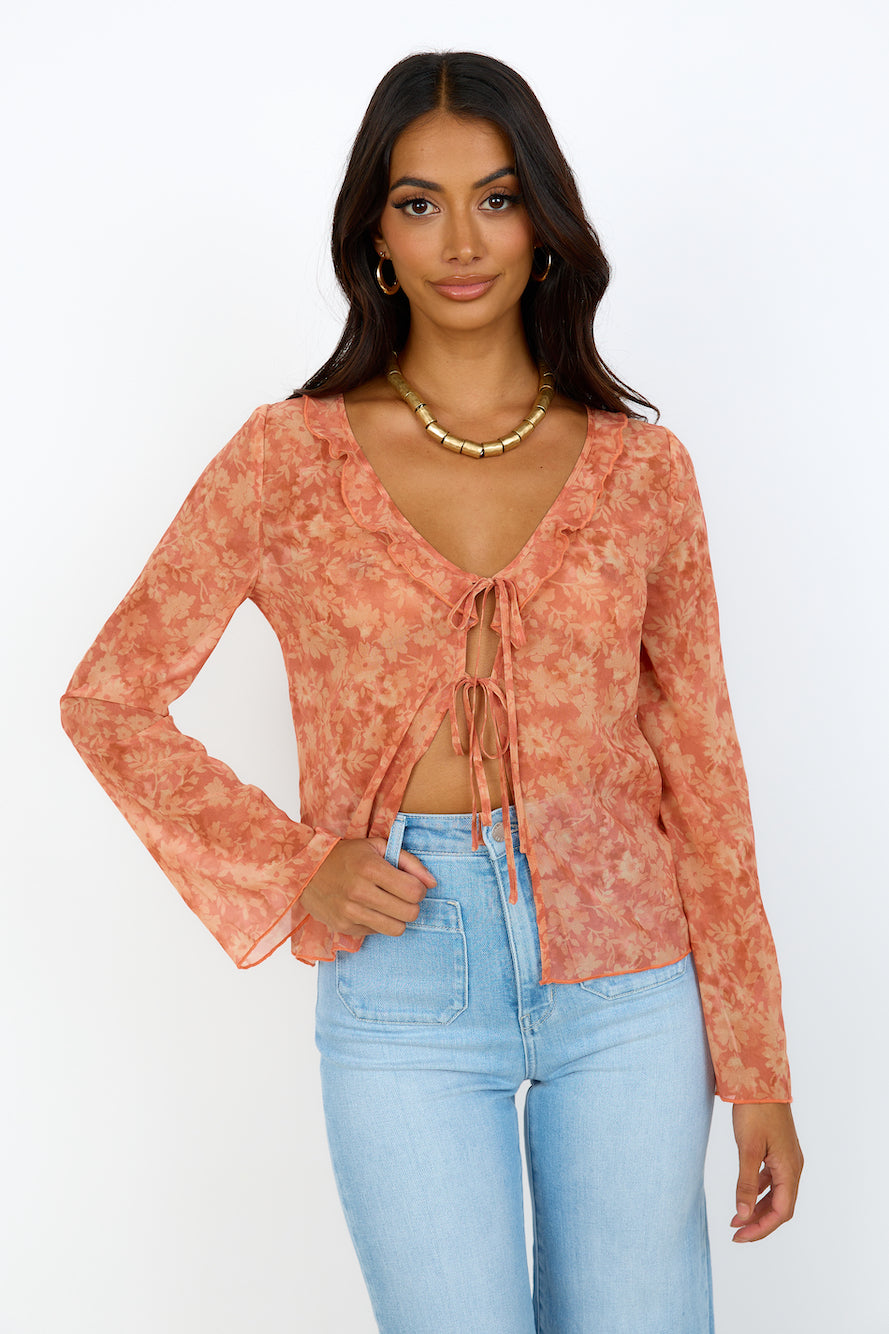 FINDERS KEEPERS Peppa Top Peach Harvest-Seaa Fashion