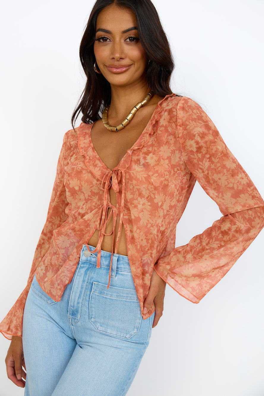 FINDERS KEEPERS Peppa Top Peach Harvest-Seaa Fashion