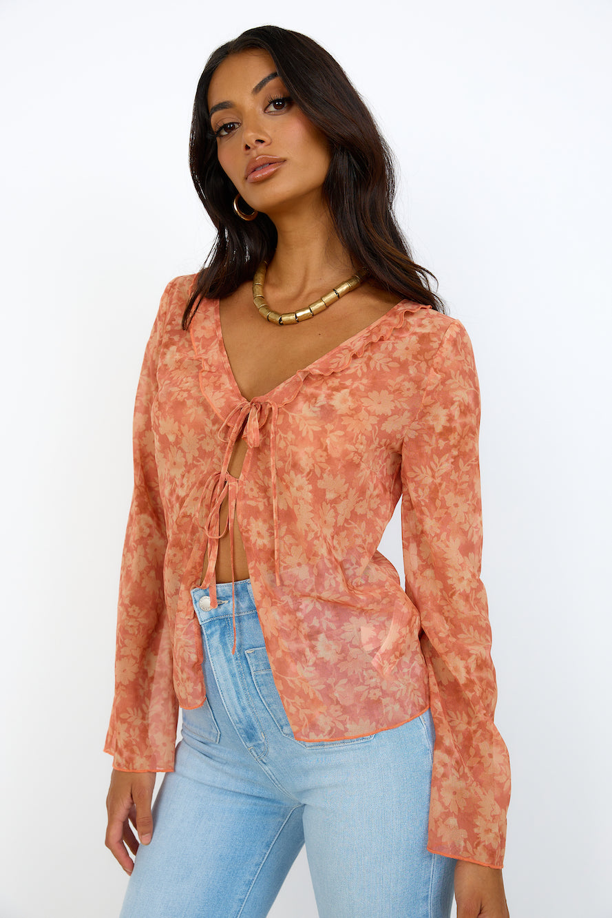 FINDERS KEEPERS Peppa Top Peach Harvest-Seaa Fashion