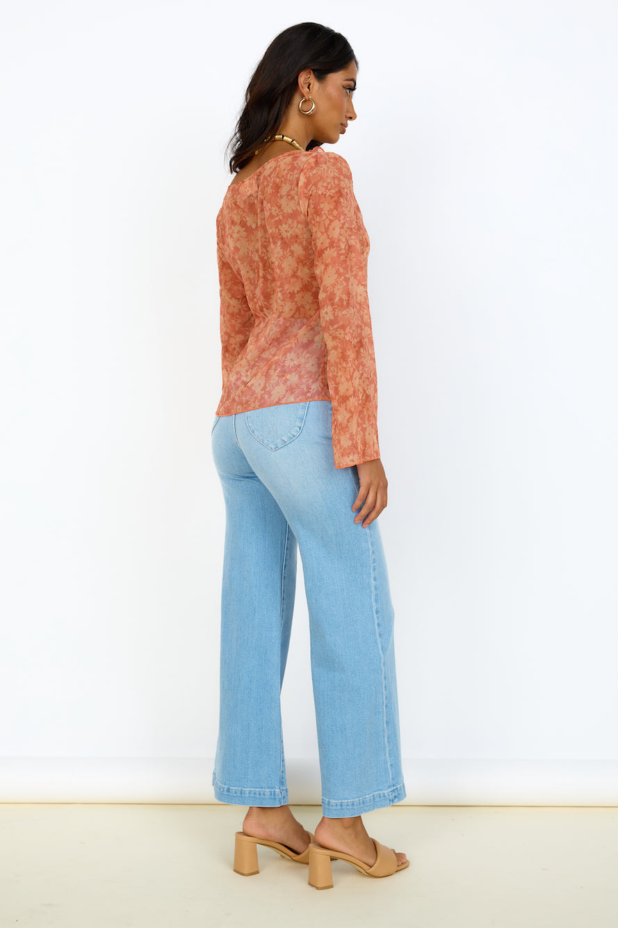 FINDERS KEEPERS Peppa Top Peach Harvest-Seaa Fashion