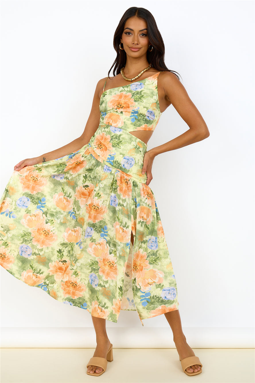 Castle In The Sky Maxi Dress Green-Seaa Fashion