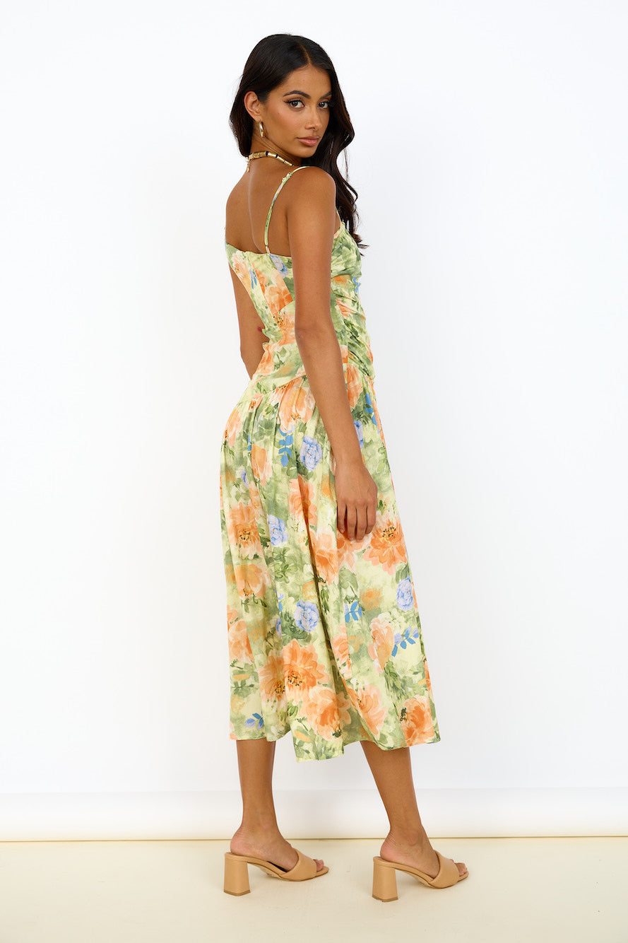 Castle In The Sky Maxi Dress Green-Seaa Fashion