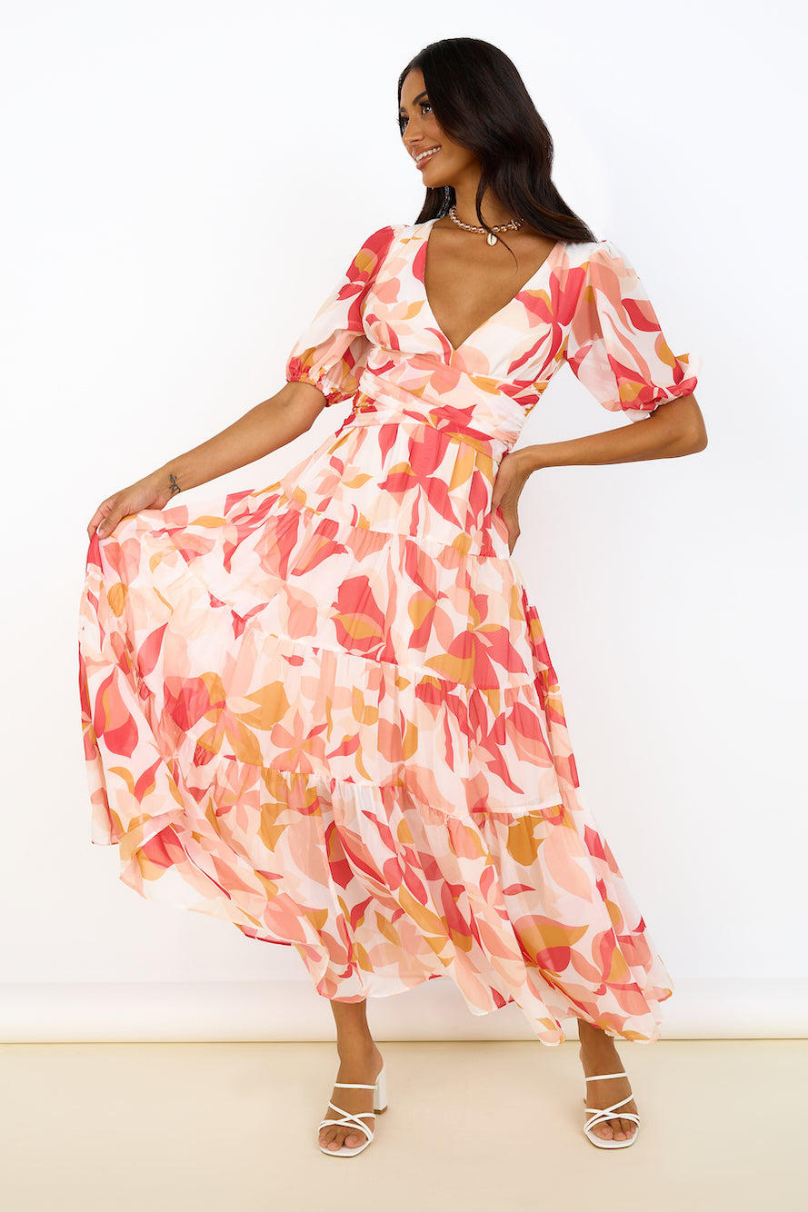 Bewitching Soul Maxi Dress Pink-Seaa Fashion