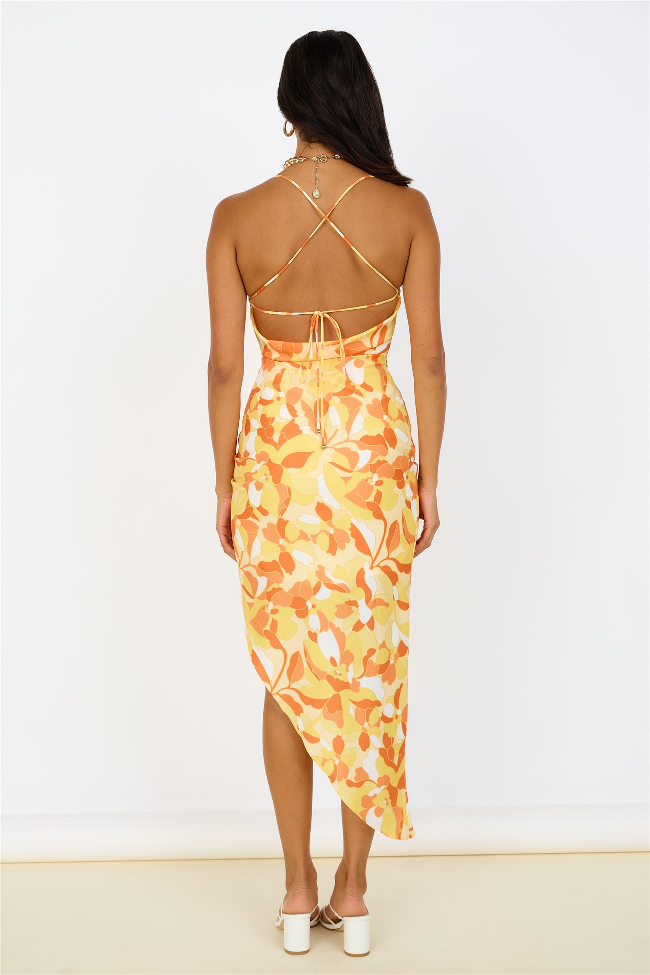 Glowing Skies Maxi Dress Yellow-Seaa Fashion