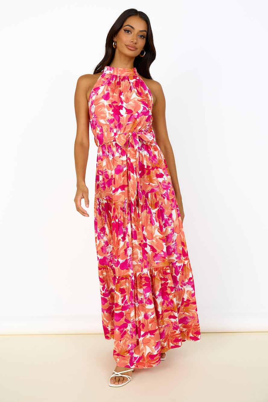 Peach Pie Maxi Dress Pink-Seaa Fashion