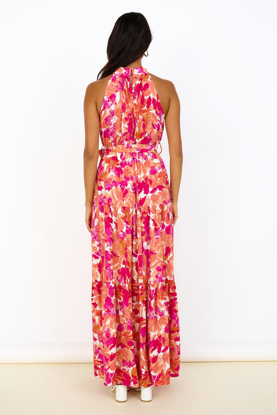 Peach Pie Maxi Dress Pink-Seaa Fashion