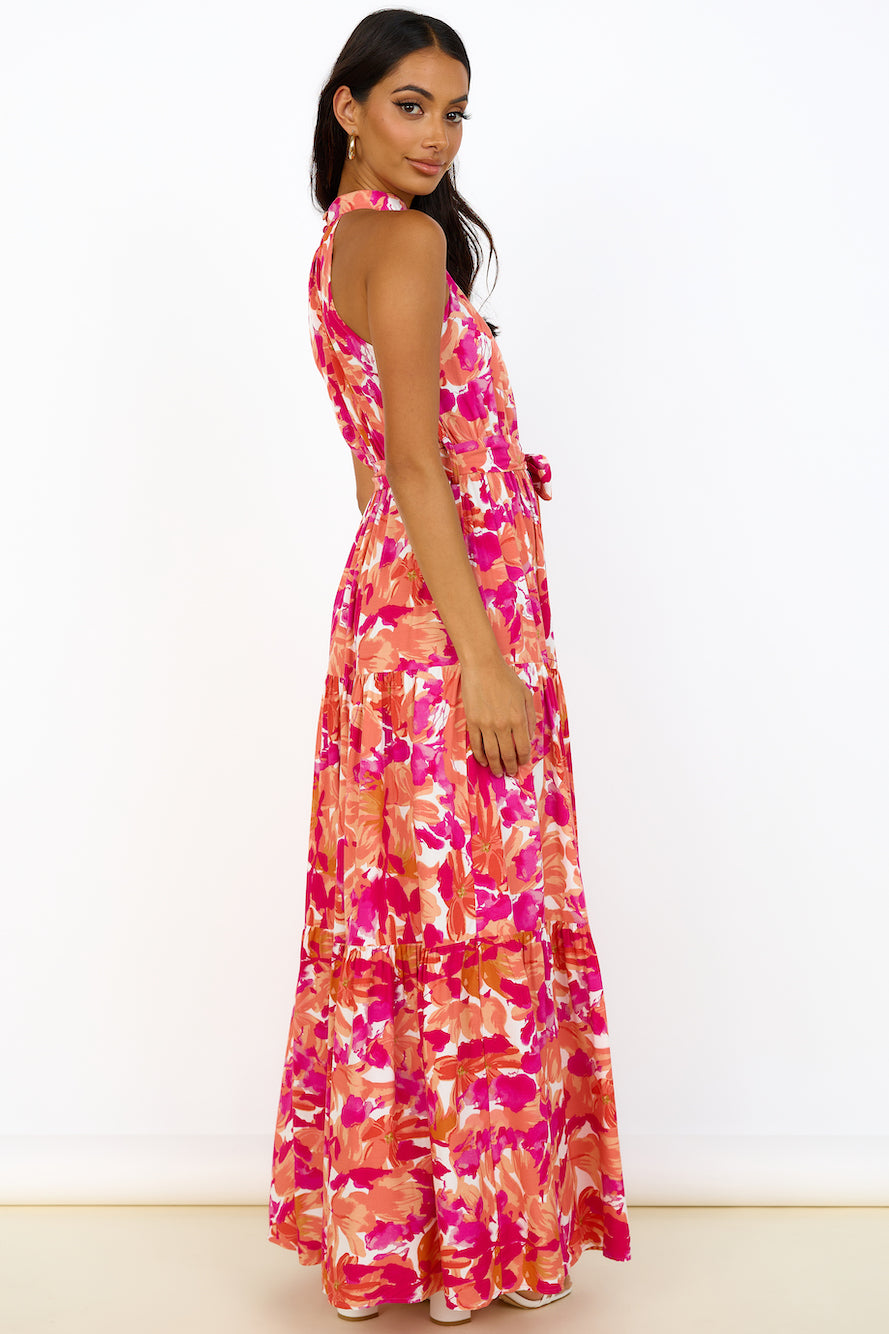 Peach Pie Maxi Dress Pink-Seaa Fashion